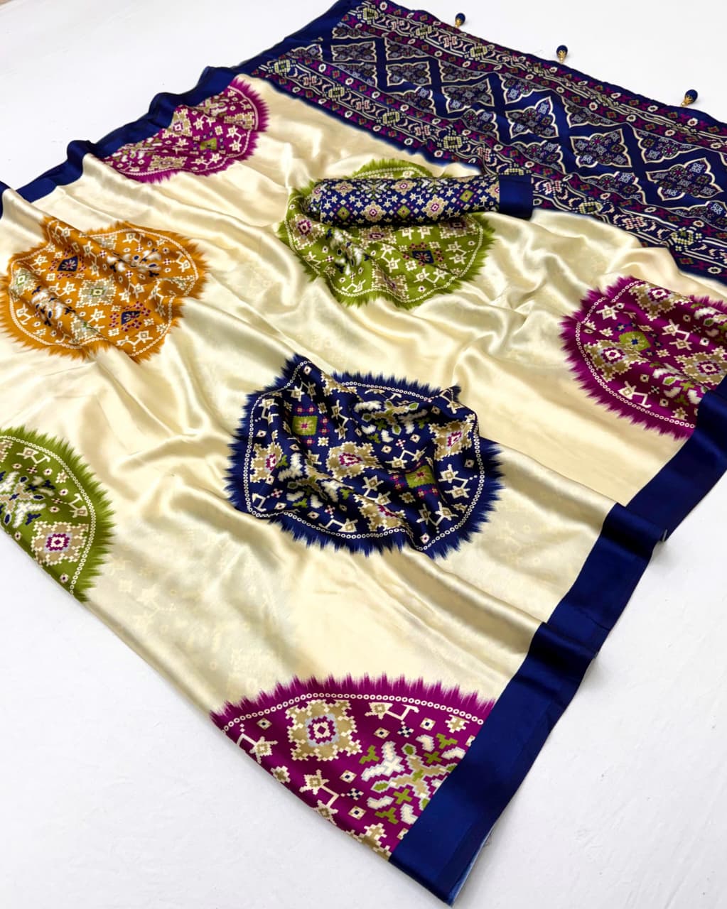 Lux Vol 29 Pure Ajrakh Semi Modal Saree Collection