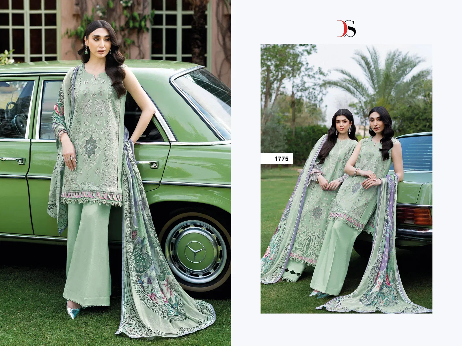 Deepsy Ramsha 1771 To 1776 Chiffon Dupatta Cotton Sakwar Kameez