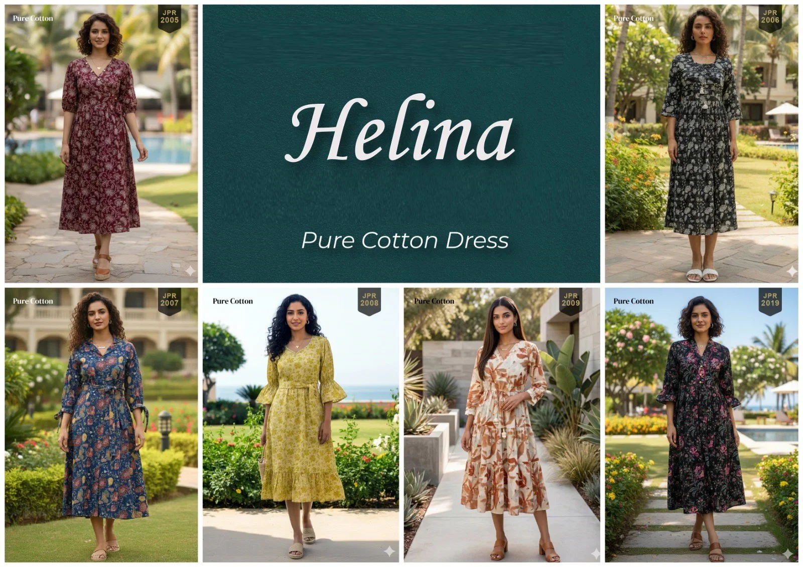 Trendy Helina Pure Cotton Printed One Piece Collection