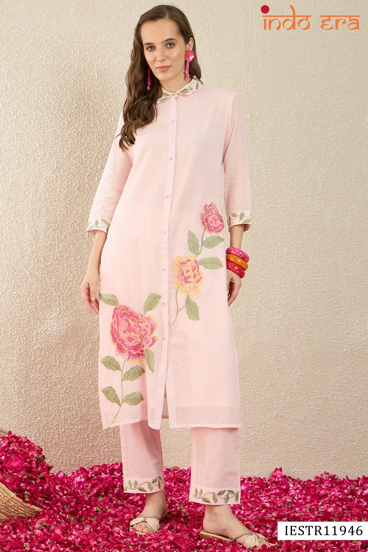 Indo Era 2645 Cotton Printed Kurti With Bottom Collection