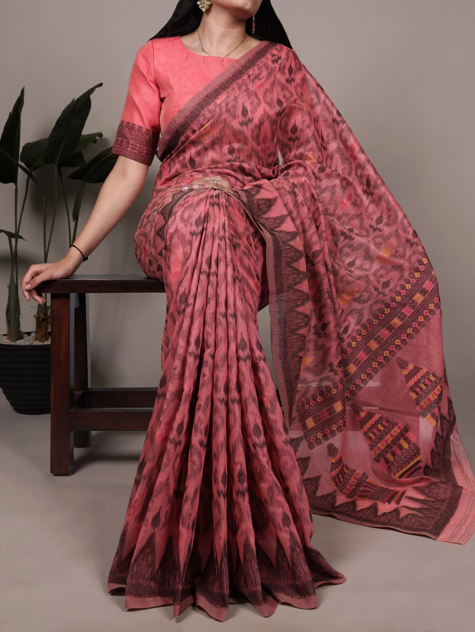 Lekha YF 7414 Poly Cotton Thread Weaving Saree Collection