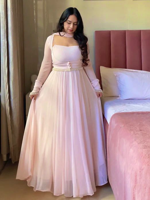 Lekha Sur NF 1281 pure Faux Georgette With Fancy Less Maxi Anarkali Suit 