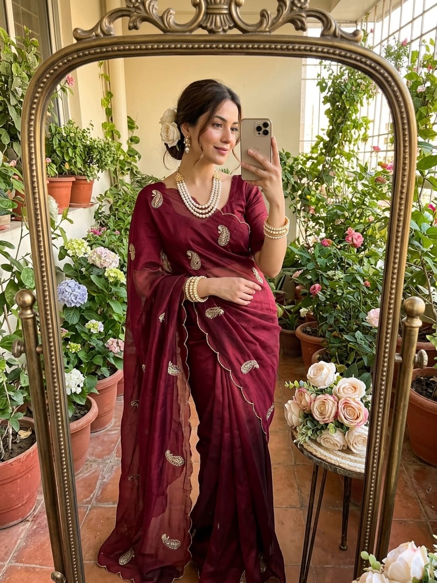 Lekha Sur Jasmine Very Soft And Elegant Rich Look Rangoli Sartin Saree