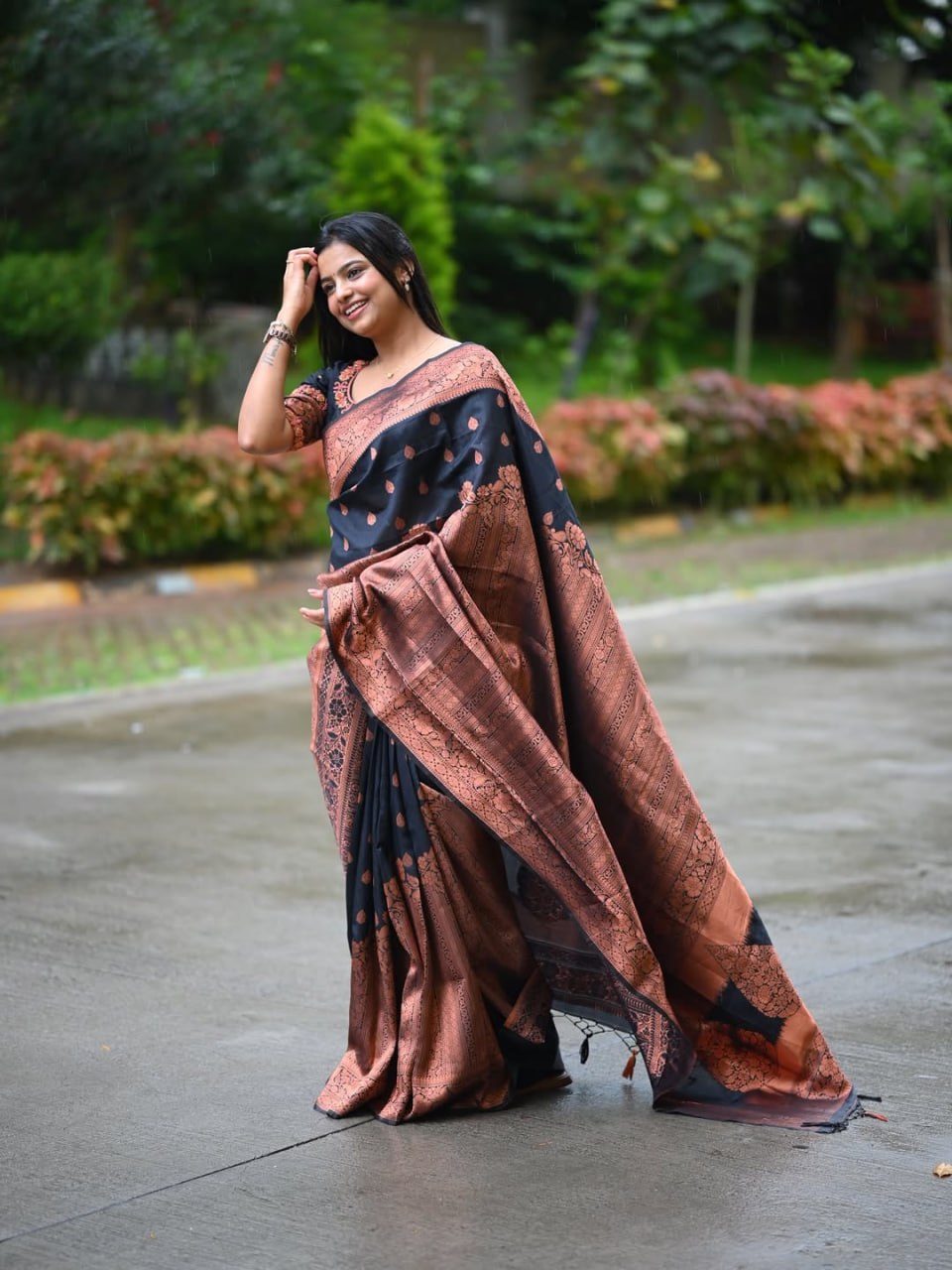 Satani 35026 Banarasi Soft Silk Saree