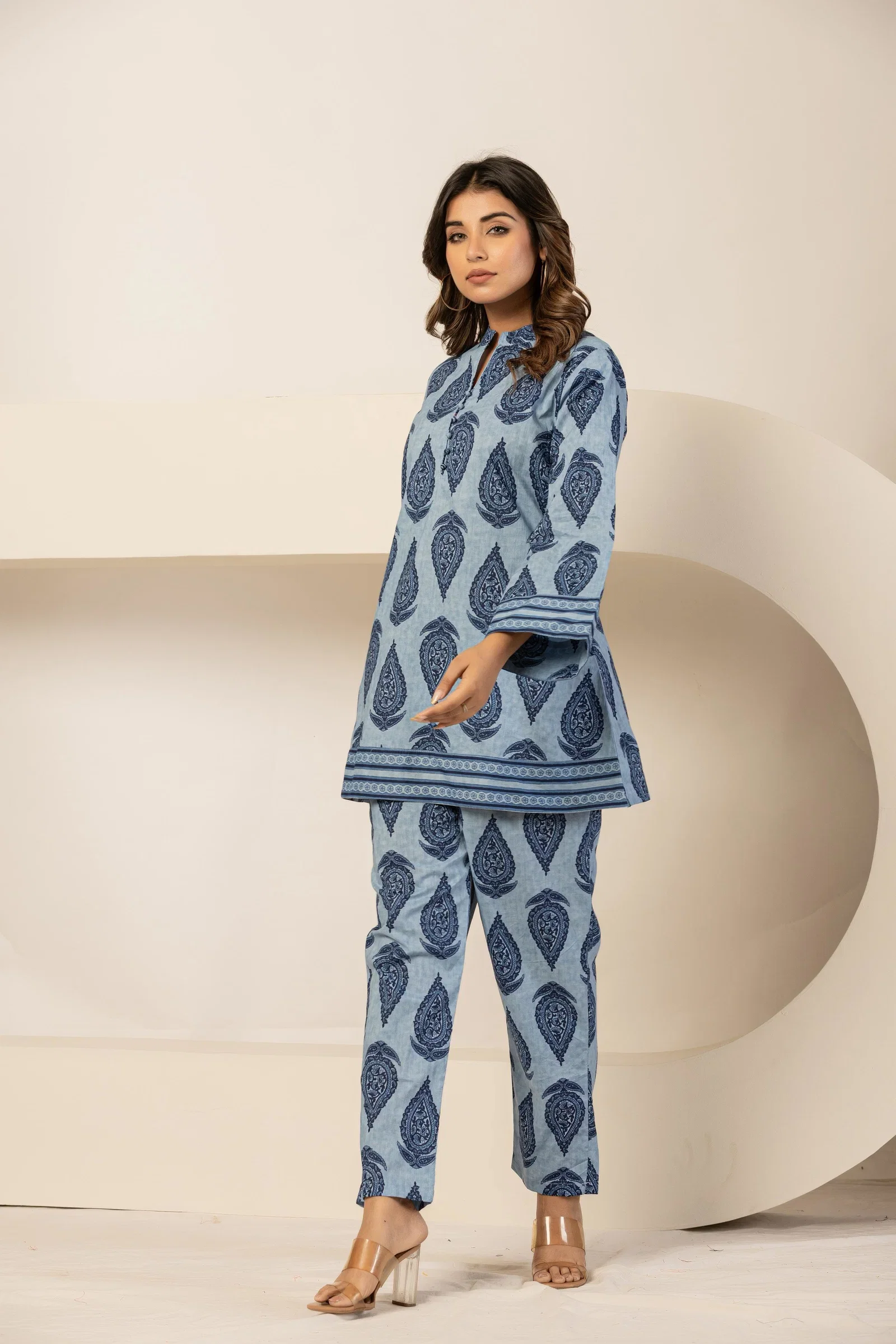 Naisha K 874 Pure Cotton Printed Co Ord Set Collection