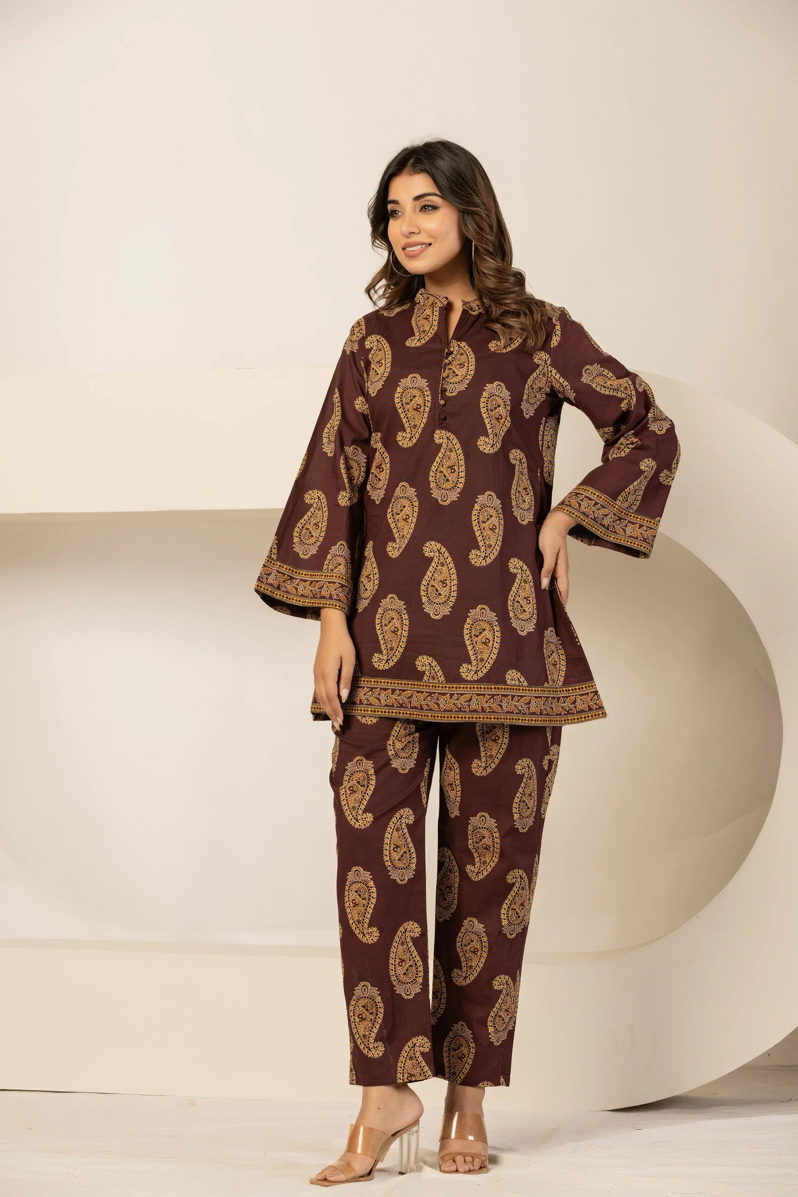 Naisha K 874 Pure Cotton Printed Co Ord Set Collection