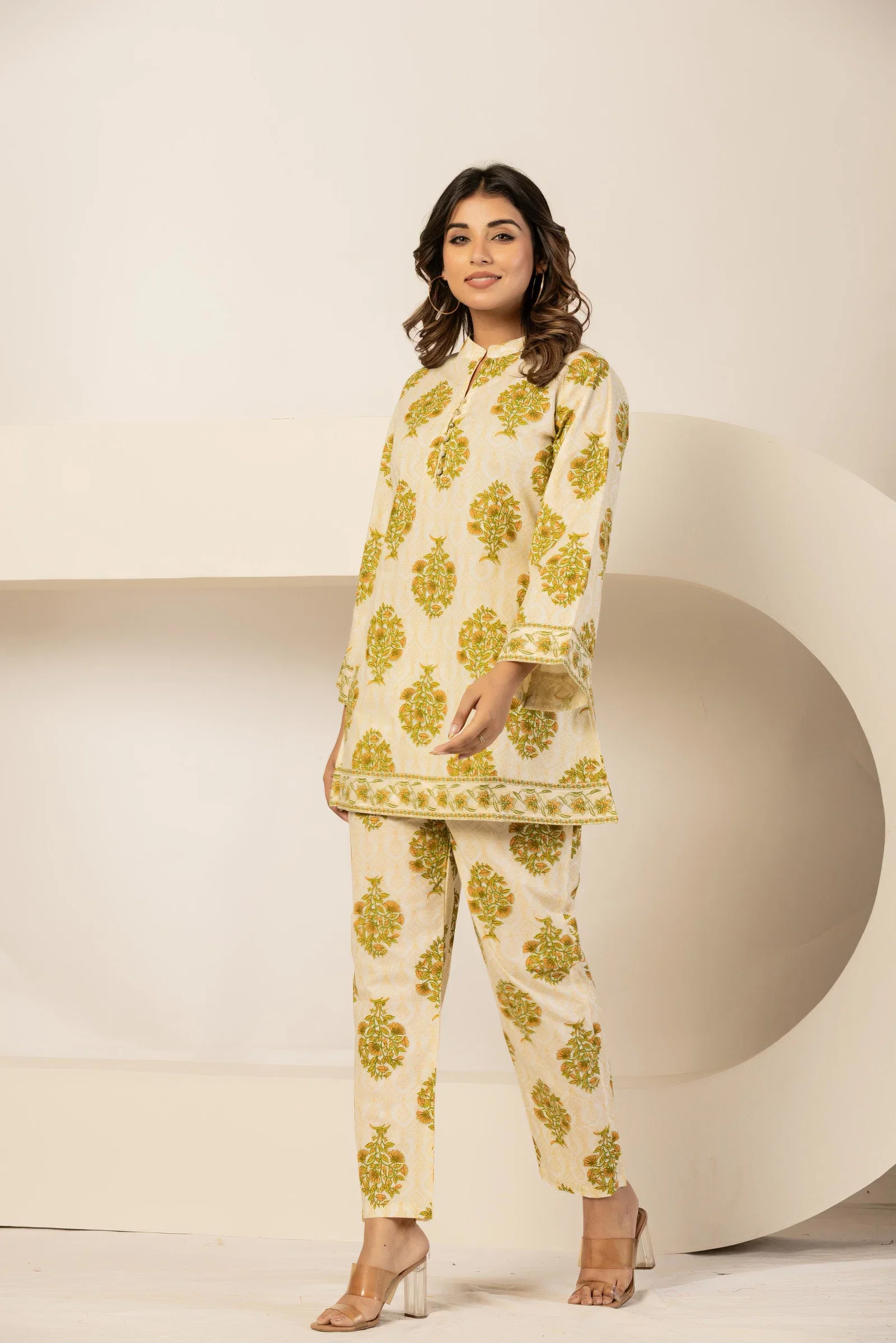 Naisha K 874 Pure Cotton Printed Co Ord Set Collection