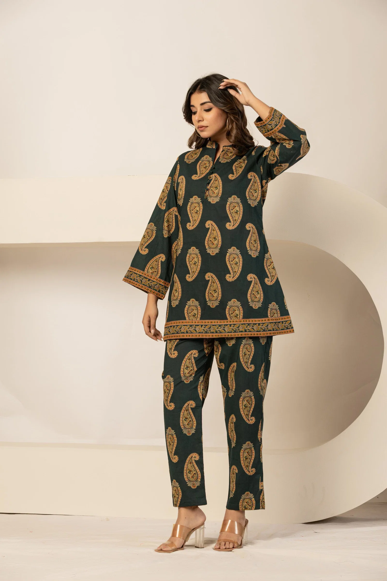 Naisha K 874 Pure Cotton Printed Co Ord Set Collection