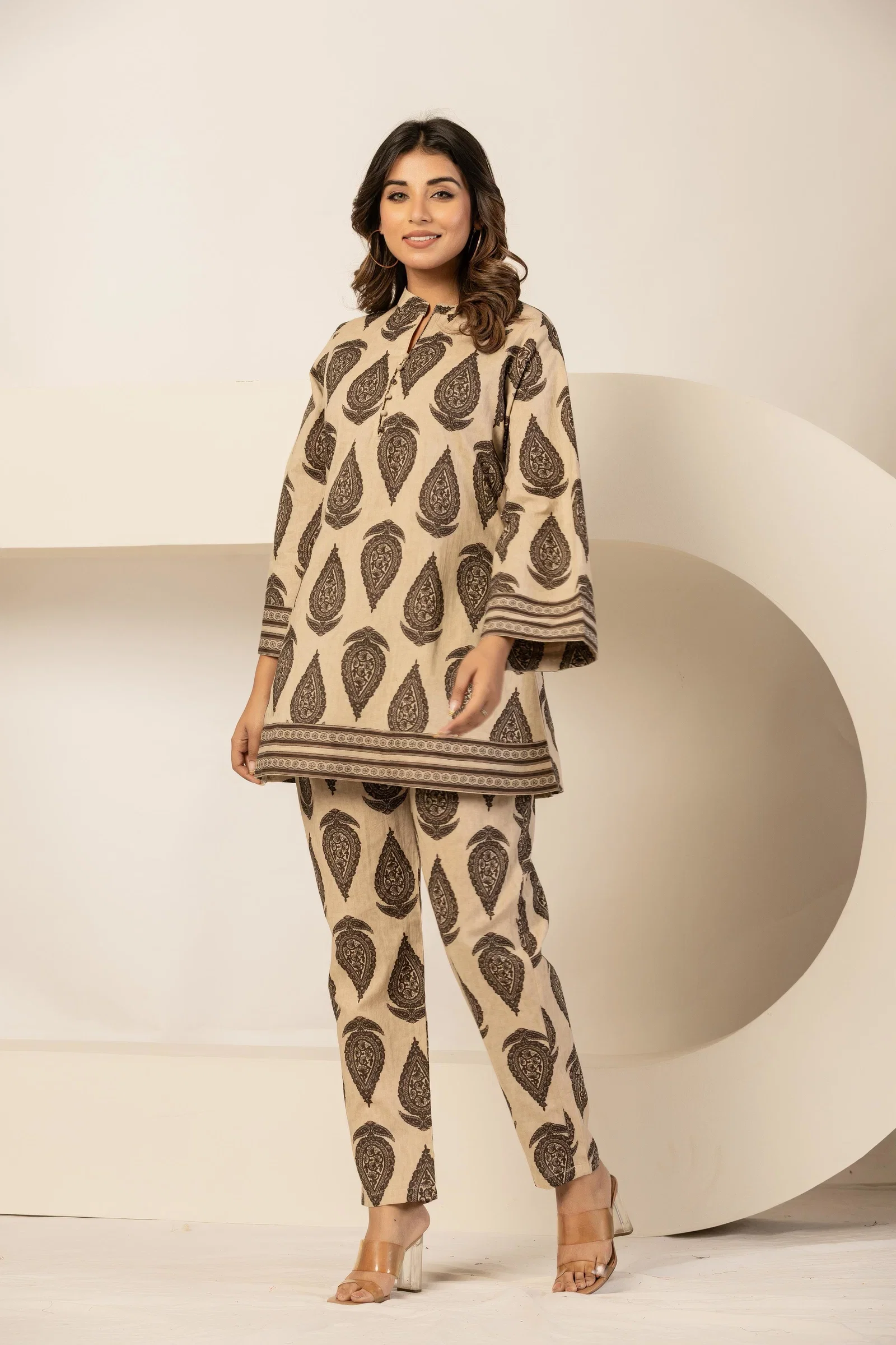 Naisha K 874 Pure Cotton Printed Co Ord Set Collection