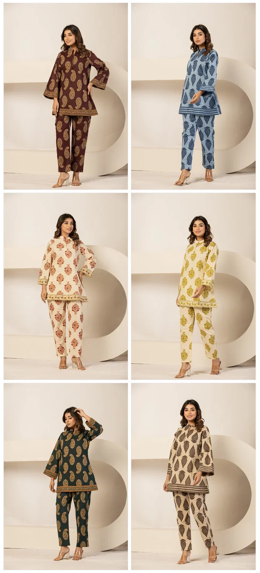 Naisha K 874 Pure Cotton Printed Co Ord Set Collection