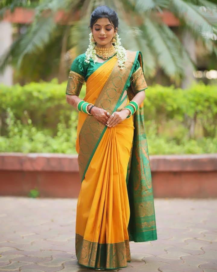 Aab Saheli Beautiful Art Silk Jacquard Border Saree