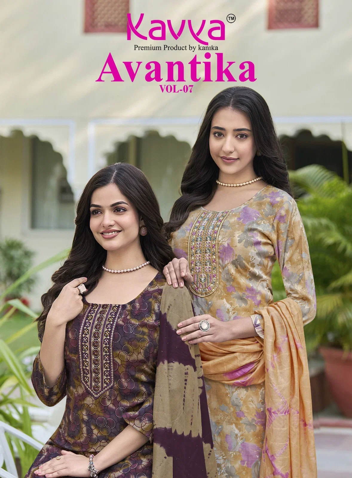 Kavya Avantika Vol 7 Capsul Foil Printed Kurti With Bottom Dupatta
