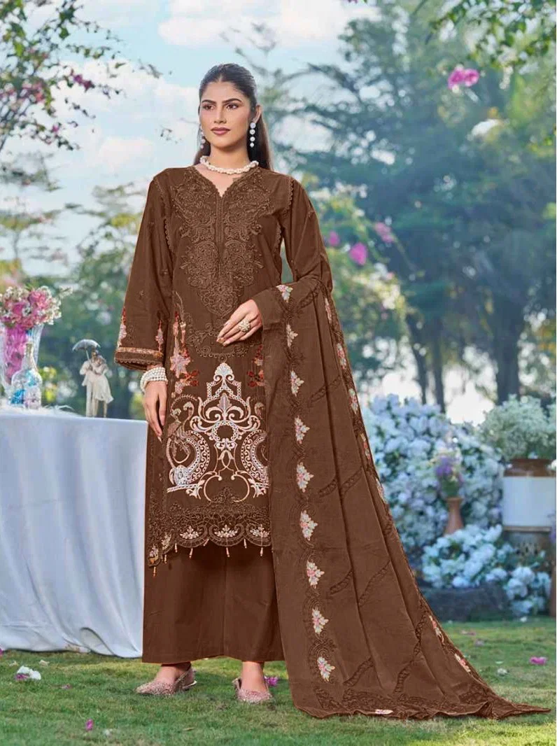 Saniya Elaf Vol 27 Nx Cotton Chikankari Worked Salwar Kameez