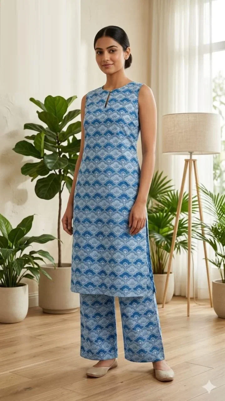 Naisha K 878 Cotton Flex Kurti With Bottom Collection