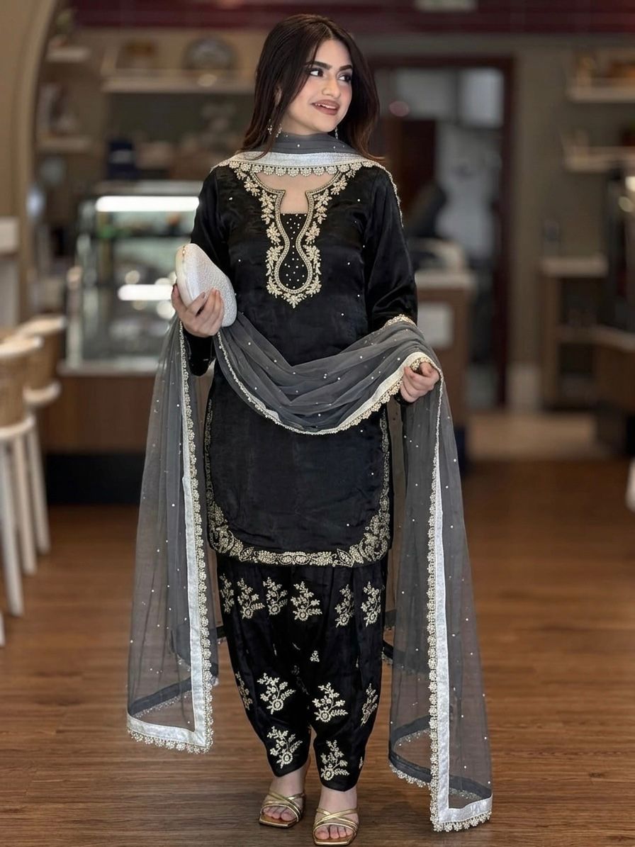 Lekha Ladlo 040 Vol 3 Pure Roman Glass Sillk With Embroidery Readymade