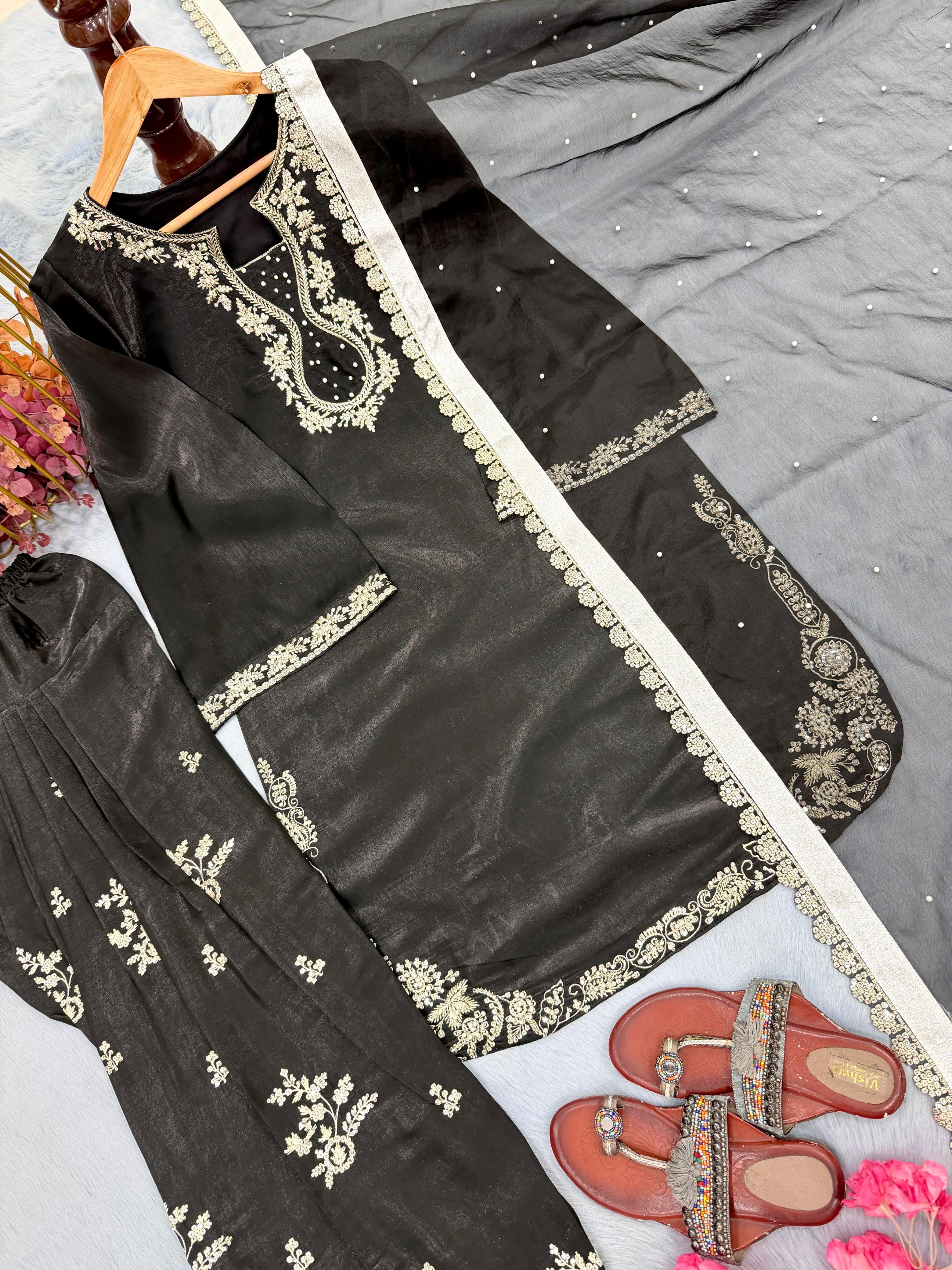 Lekha Ladlo 040 Vol 3 Pure Roman Glass Sillk With Embroidery Readymade