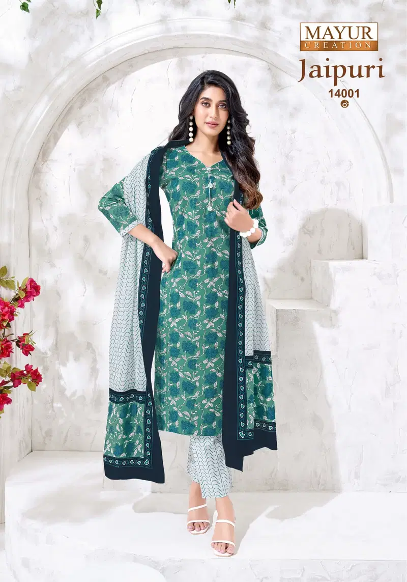 Mayur Jaipuri Vol 14 Cotton Printed Dress Material Collection