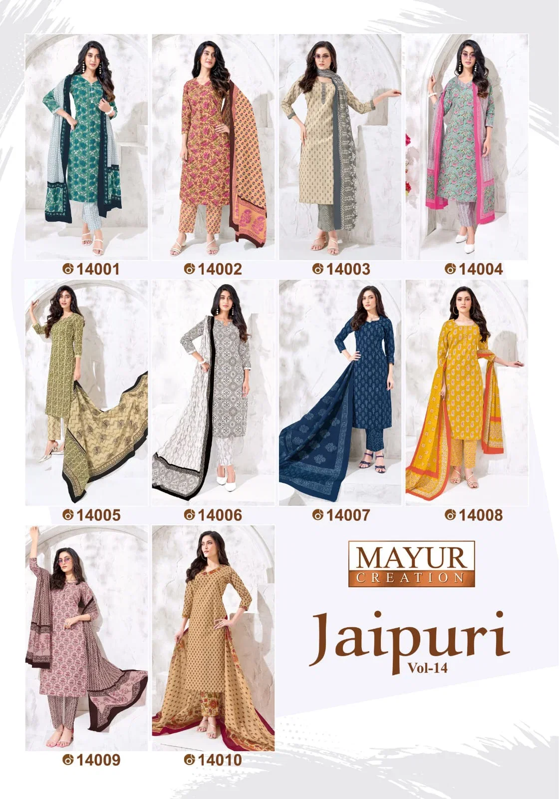 Mayur Jaipuri Vol 14 Cotton Printed Dress Material Collection