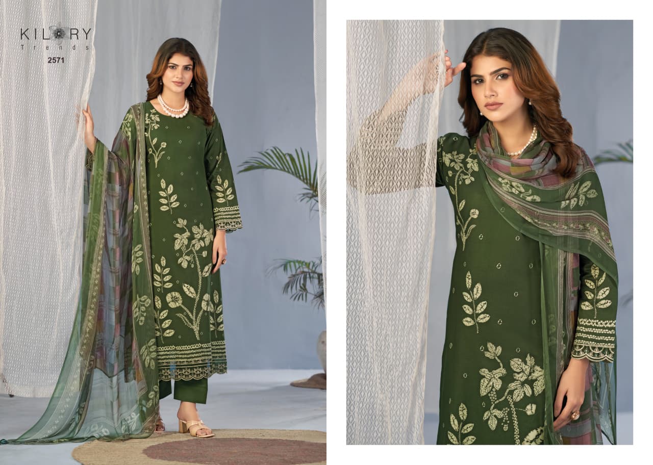 Kilory Combination Lawn Cotton Digital Foil Printed Salwar Kameez