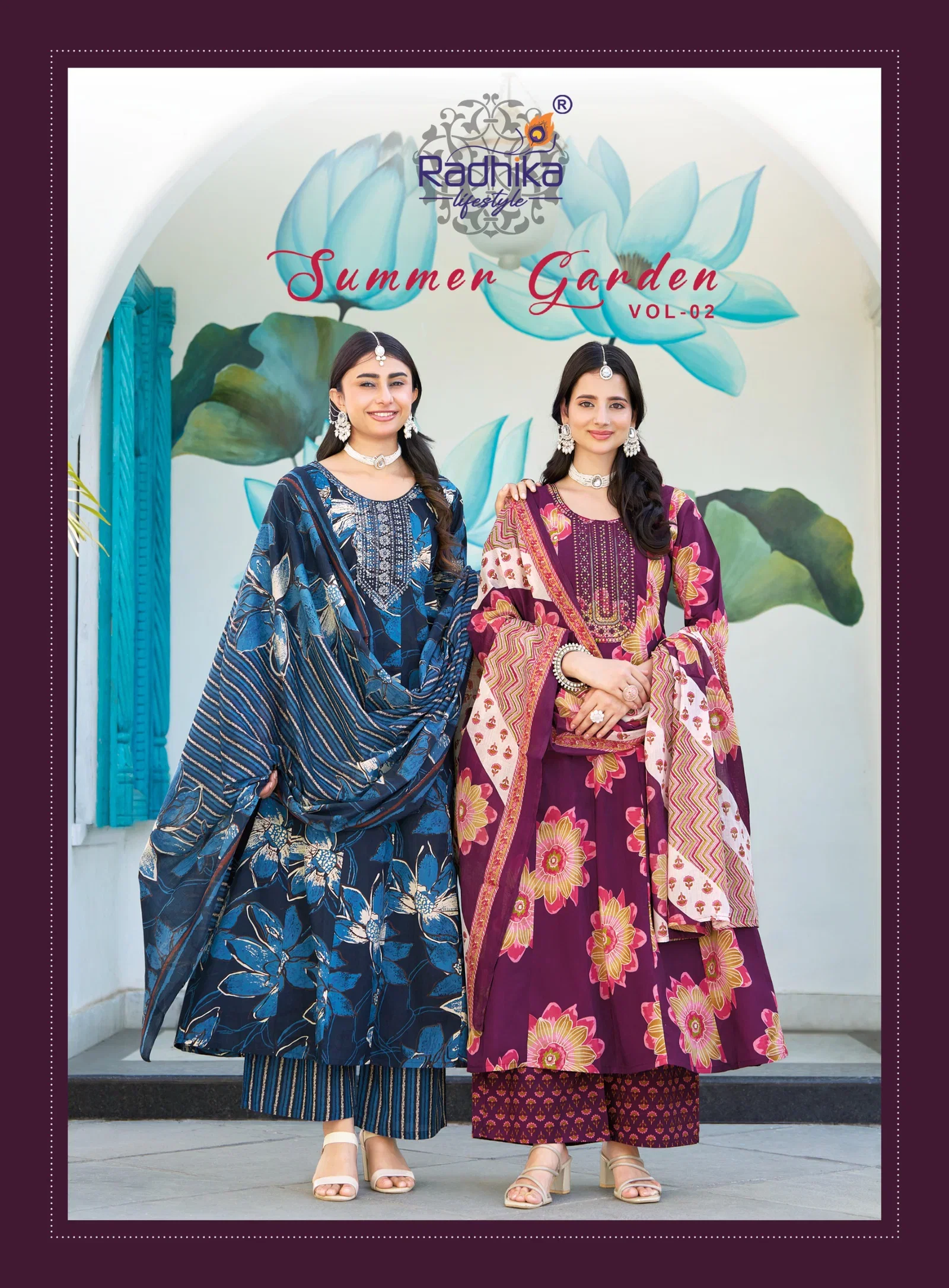 Radhika Summer Garden Vol 2 Cotton Kurti With Bottom Dupatta