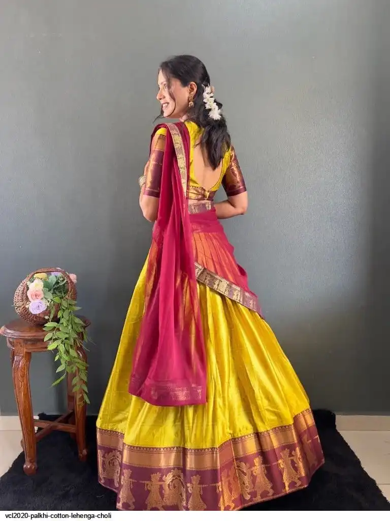 VCL2020 Palkhi Cotton Lehenga Choli
