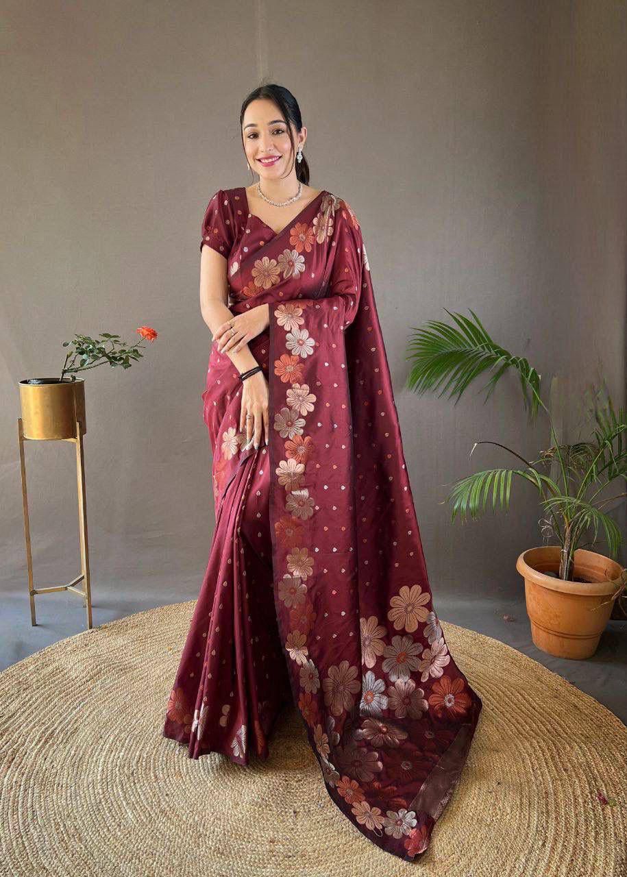 Soft Silk 6003 Lichi Silk Jacquard Work Salwar Kameez Collection
