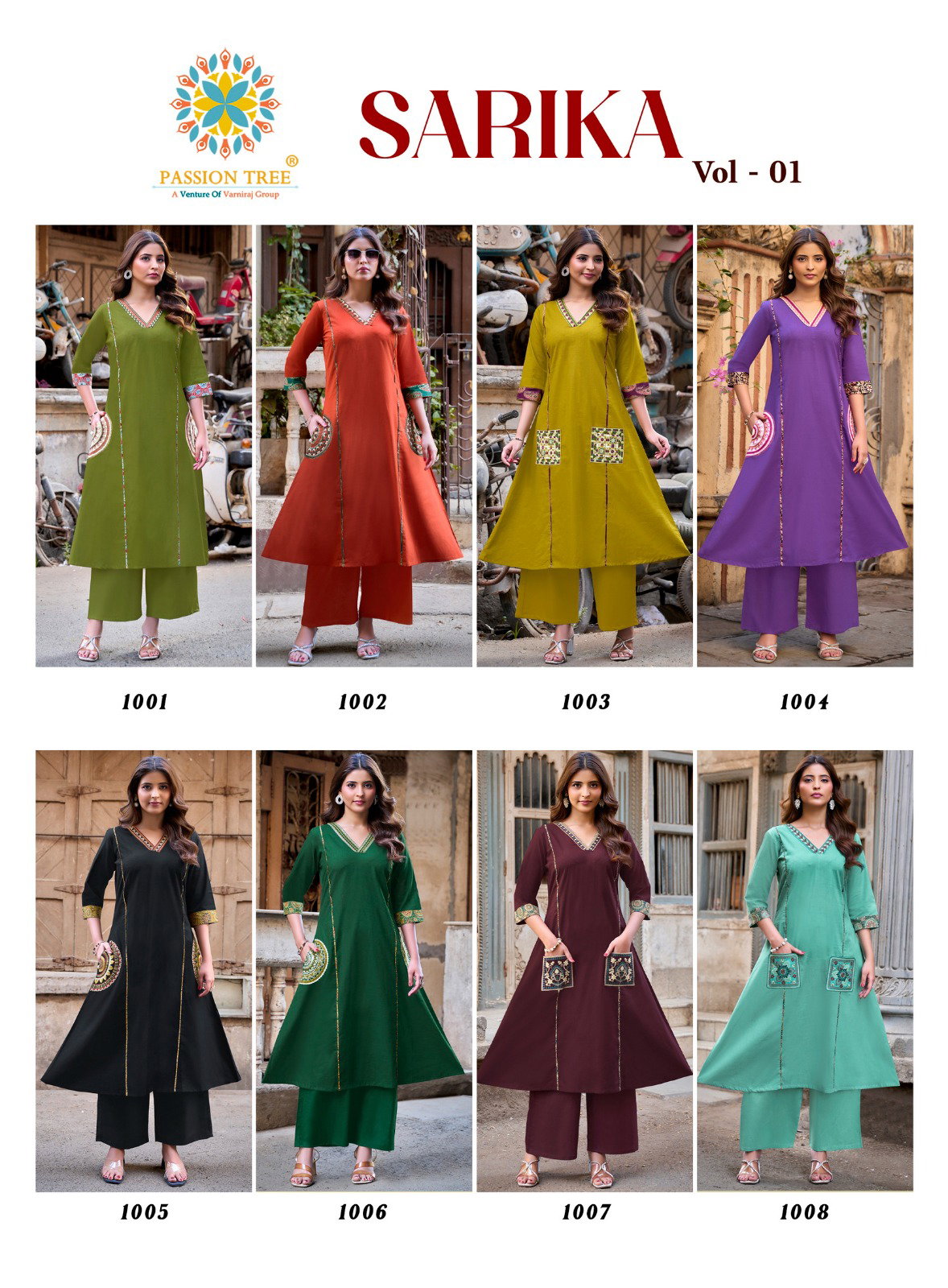 Sarika Vol 1 By Passion Tree Heavy Cotton Dhabu Kurta With Bottom