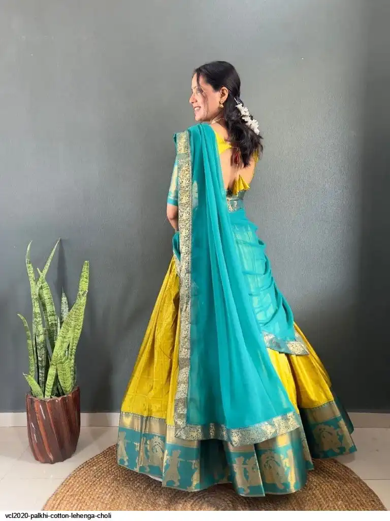 VCL2020 Palkhi Cotton Lehenga Choli