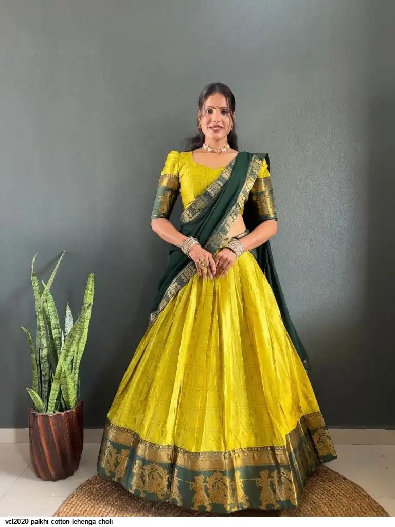 VCL2020 Palkhi Cotton Lehenga Choli