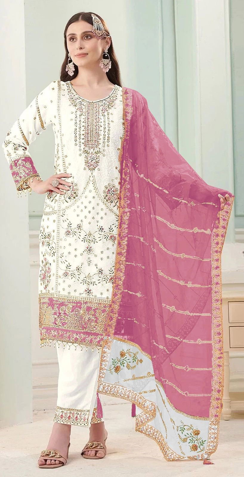 Bilqis B 276 E To H Chiffon Embroidered Salwar Kameez Collection