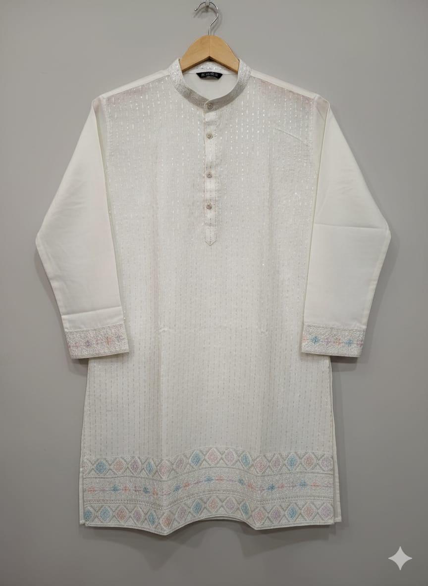 lekha Sal 24 Silk Thread Sequins Work Kurta Pajama