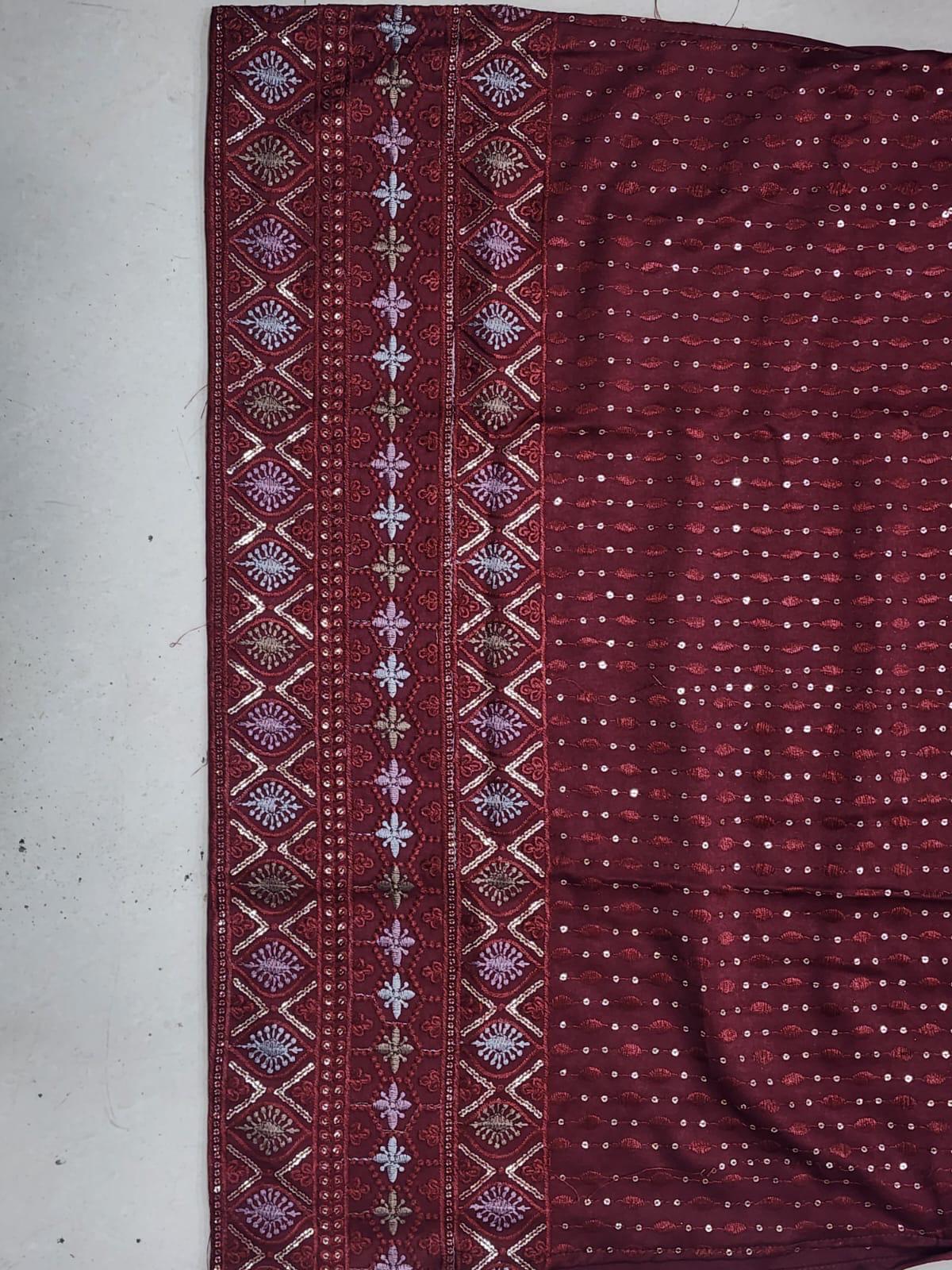 lekha Sal 24 Silk Thread Sequins Work Kurta Pajama