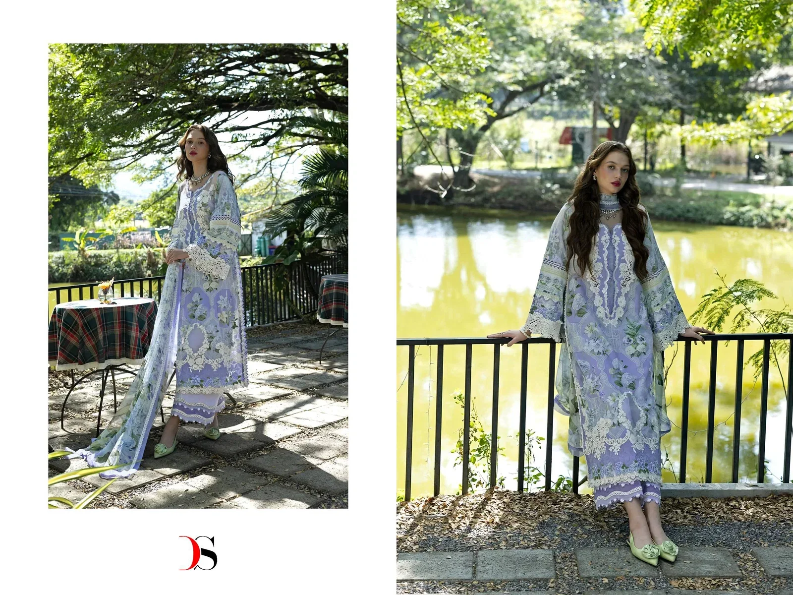 Deepsy Elaf Signature Chiffon Dupatta Cotton Embroidered Salwar Kameez