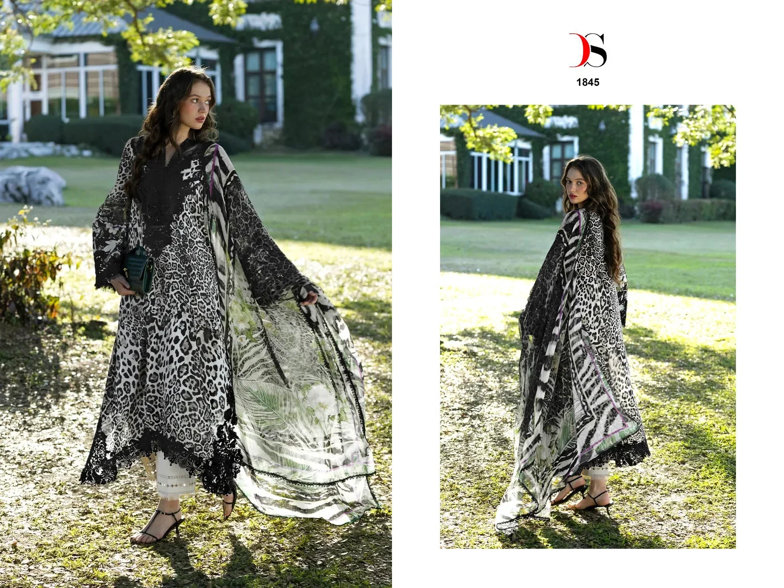 Deepsy Elaf Signature Chiffon Dupatta Cotton Embroidered Salwar Kameez