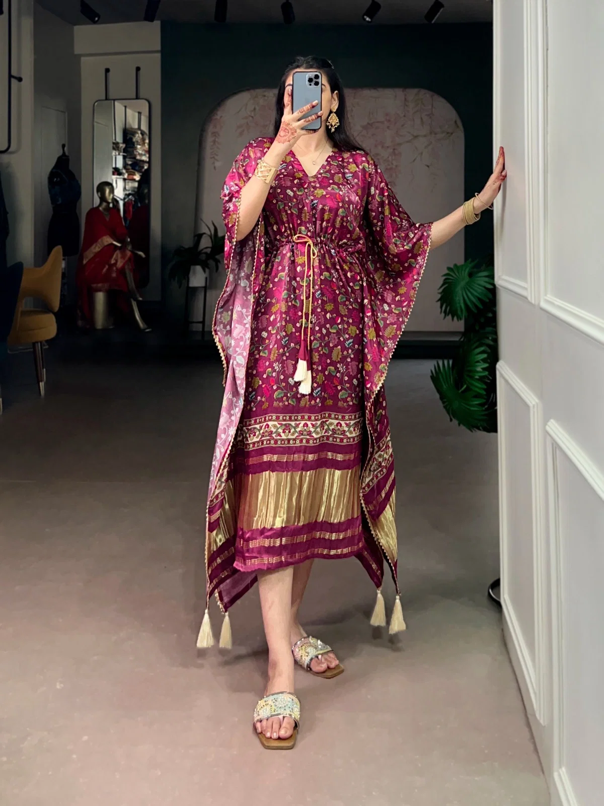 Lekha YF 3002 Gaji Silk Digital Printed Kaftan Collection