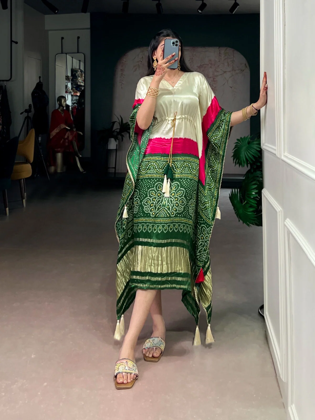 Lekha YF 3002 Gaji Silk Digital Printed Kaftan Collection
