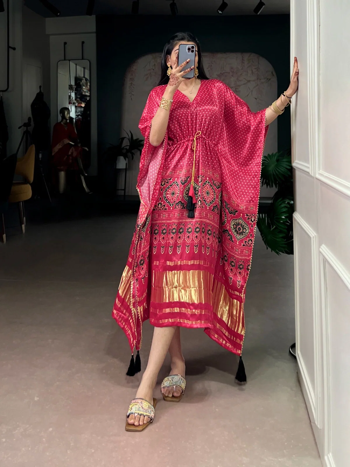 Lekha YF 3002 Gaji Silk Digital Printed Kaftan Collection