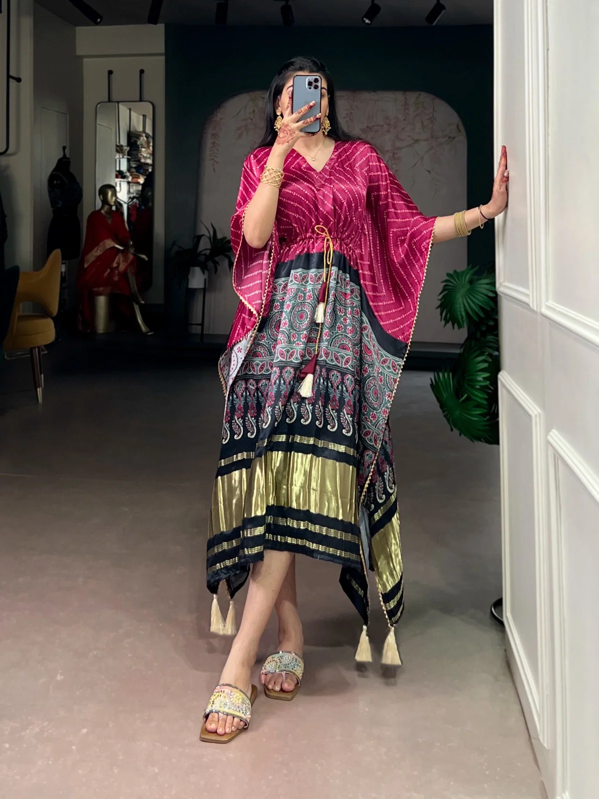 Lekha YF 3002 Gaji Silk Digital Printed Kaftan Collection
