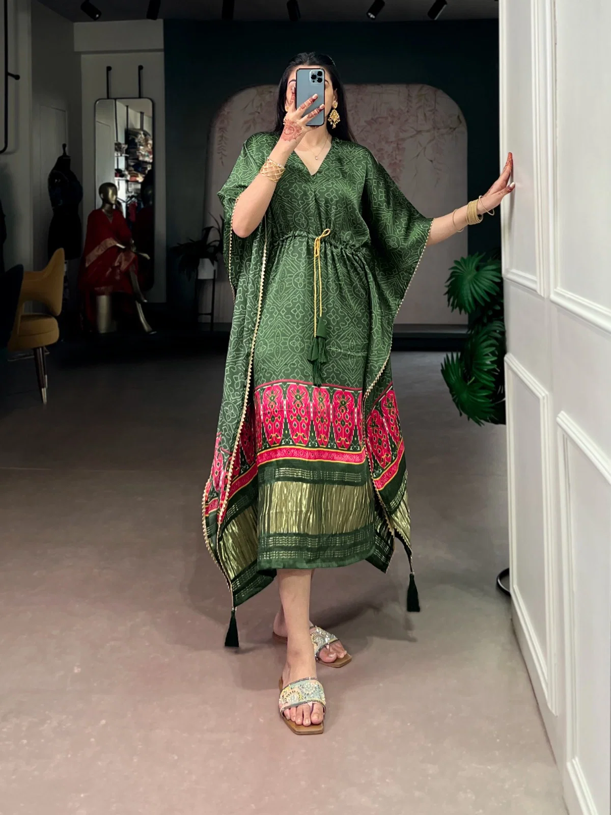 Lekha YF 3002 Gaji Silk Digital Printed Kaftan Collection