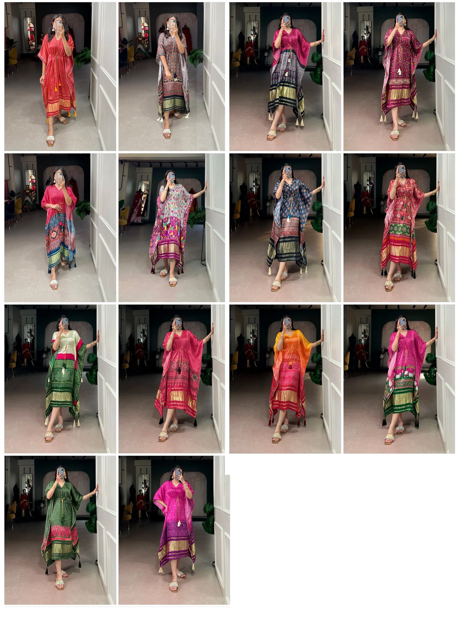 Lekha YF 3002 Gaji Silk Digital Printed Kaftan Collection