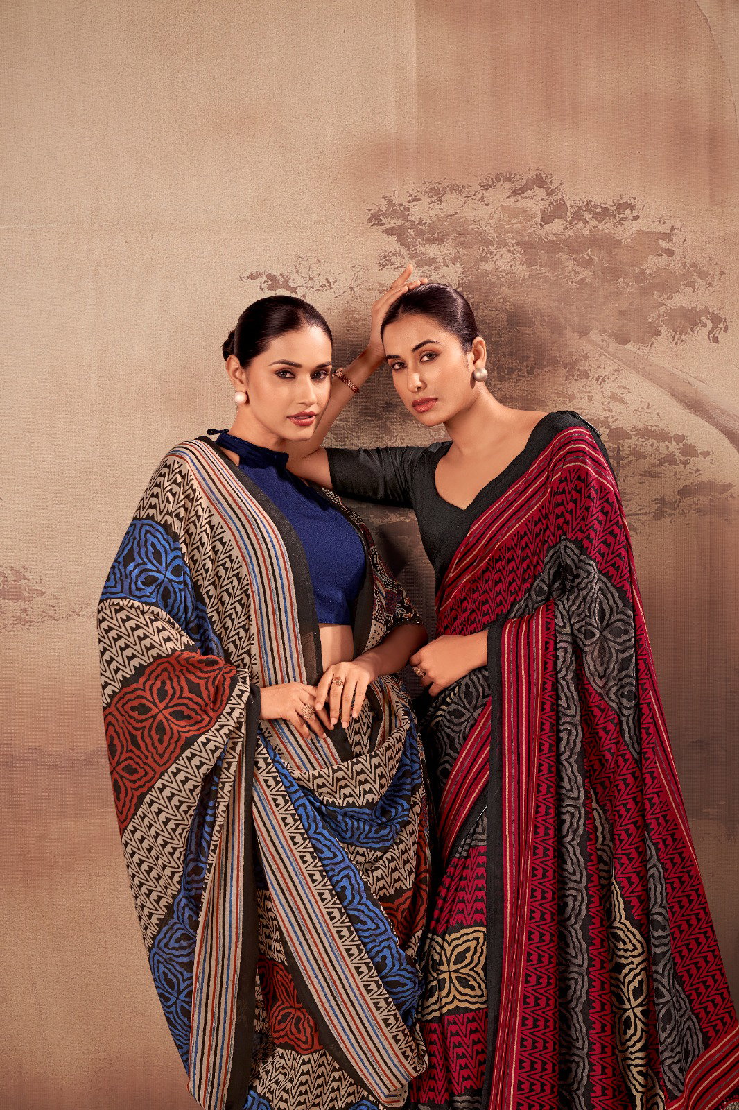 Lekha YF 7201 Poly Mal Cotton Printed Saree Collection