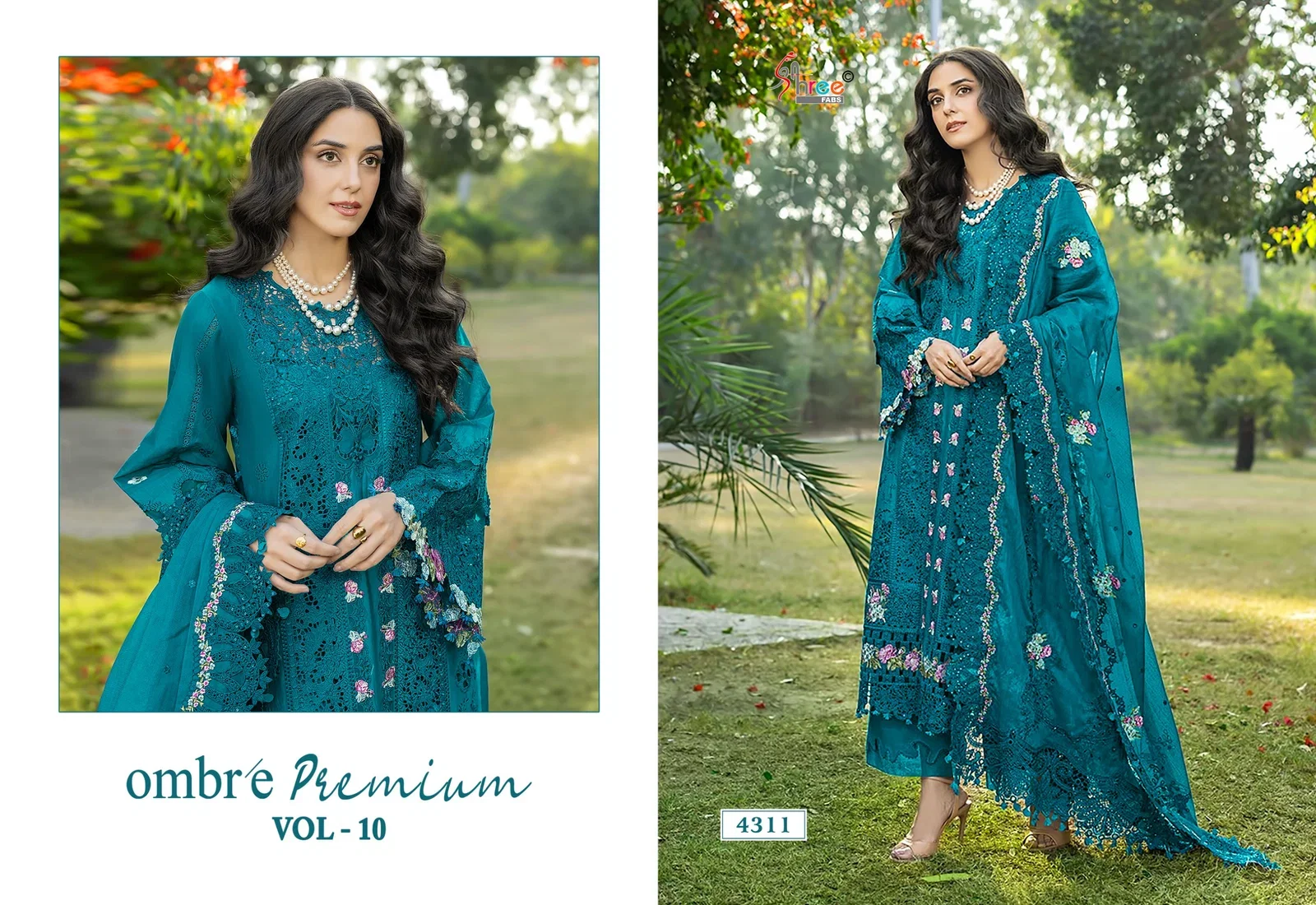 Shree Ombre Premium Vol 10 Cotton Mal Dupatta Cotton Pakistani Salwar Kameez
