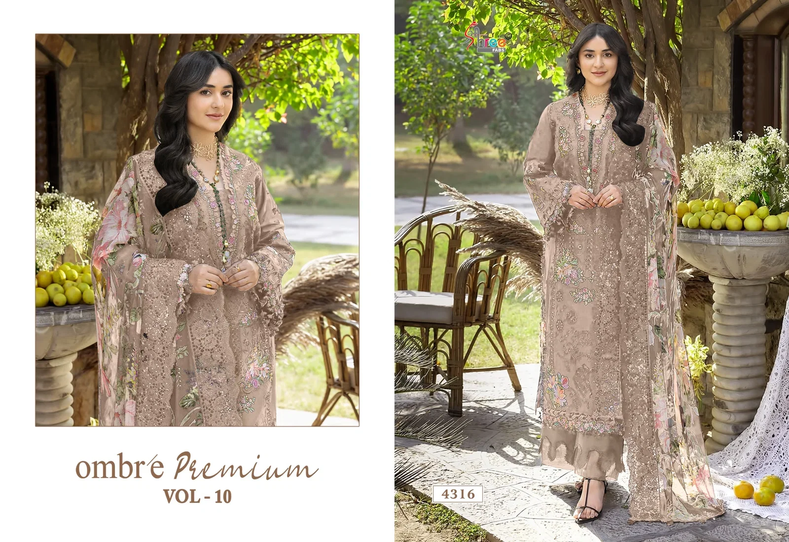Shree Ombre Premium Vol 10 Cotton Mal Dupatta Cotton Pakistani Salwar Kameez