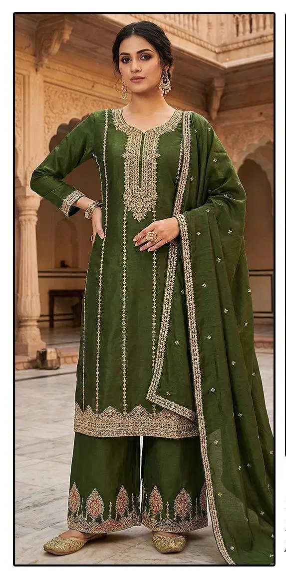Hoor Tex 533 A To D Chinon Embroidered Salwar Kameez