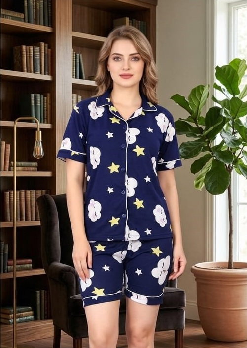 Lekha Sal 25 Premium Lycra Cotton Daily Wear 3 Piece Night Dress