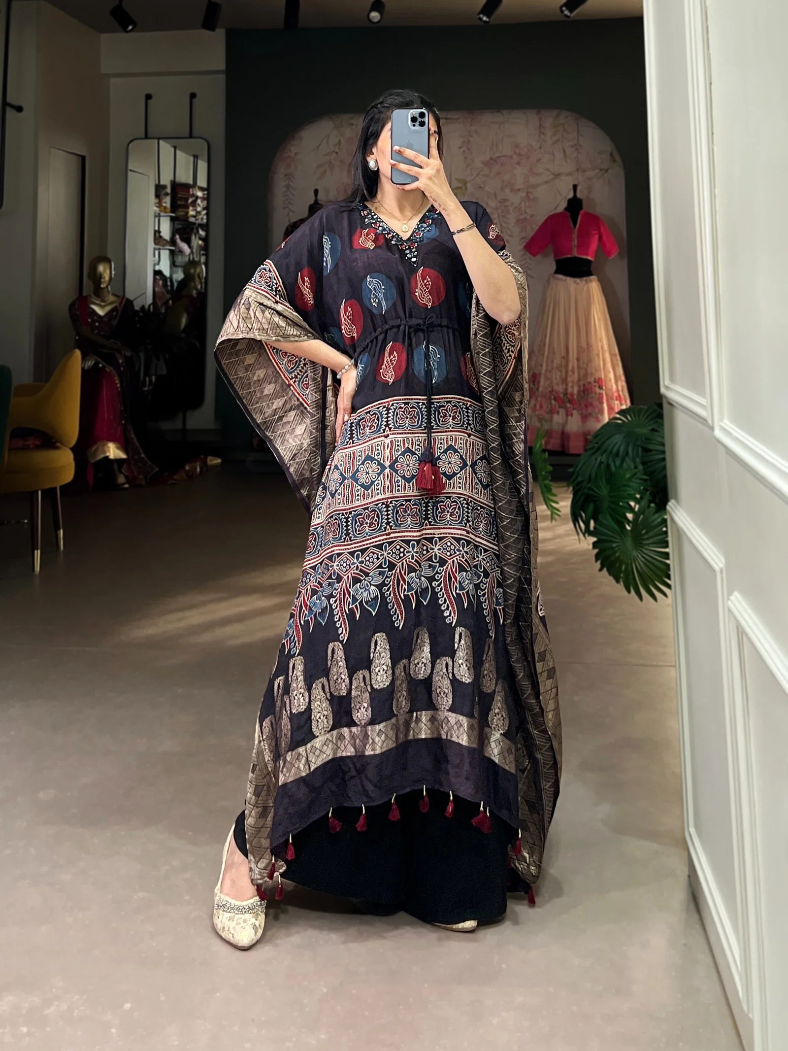 Lekha YF 3023 Pure Viscose Zari Border Kaftan Collection