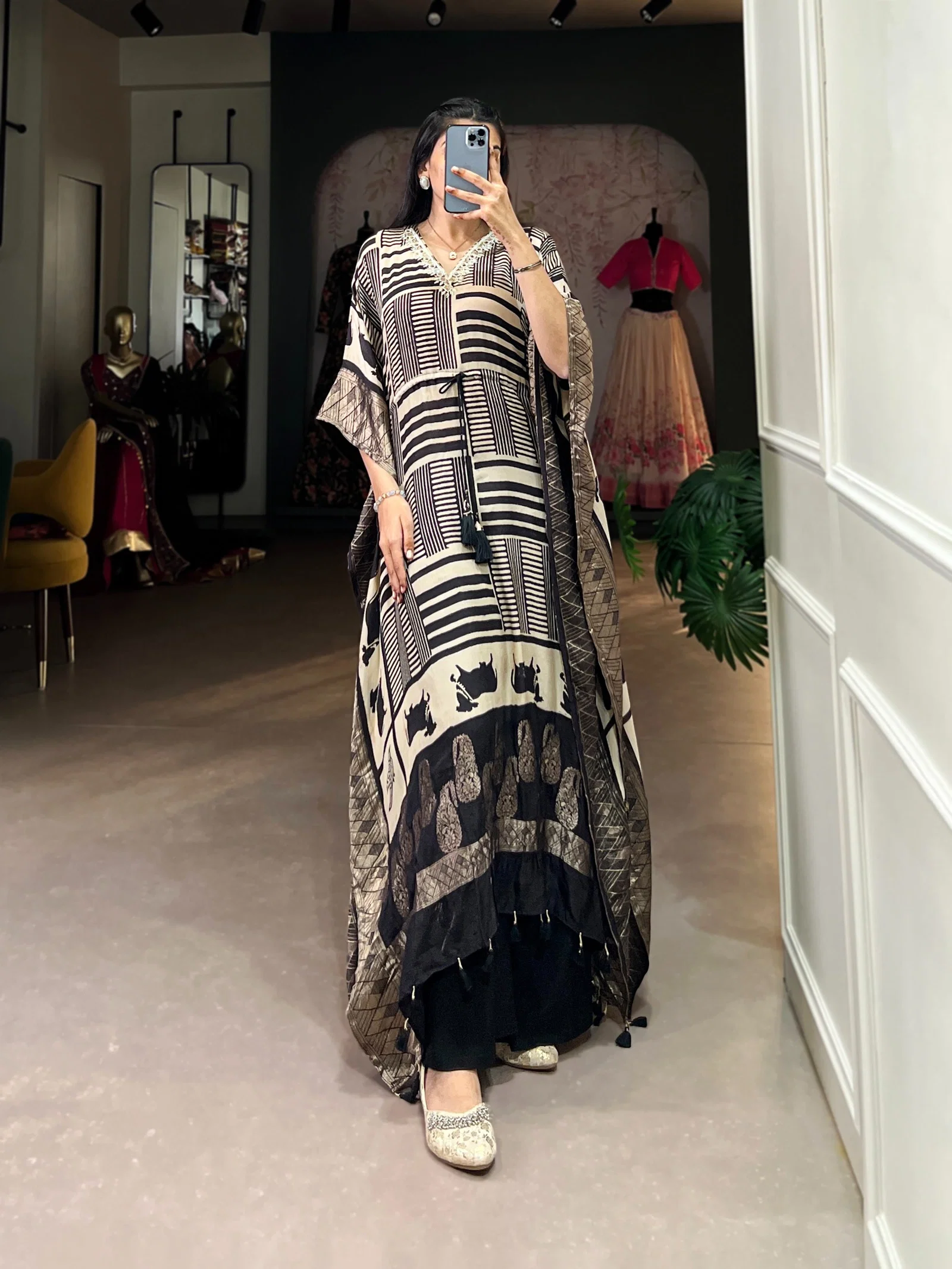 Lekha YF 3023 Pure Viscose Zari Border Kaftan Collection