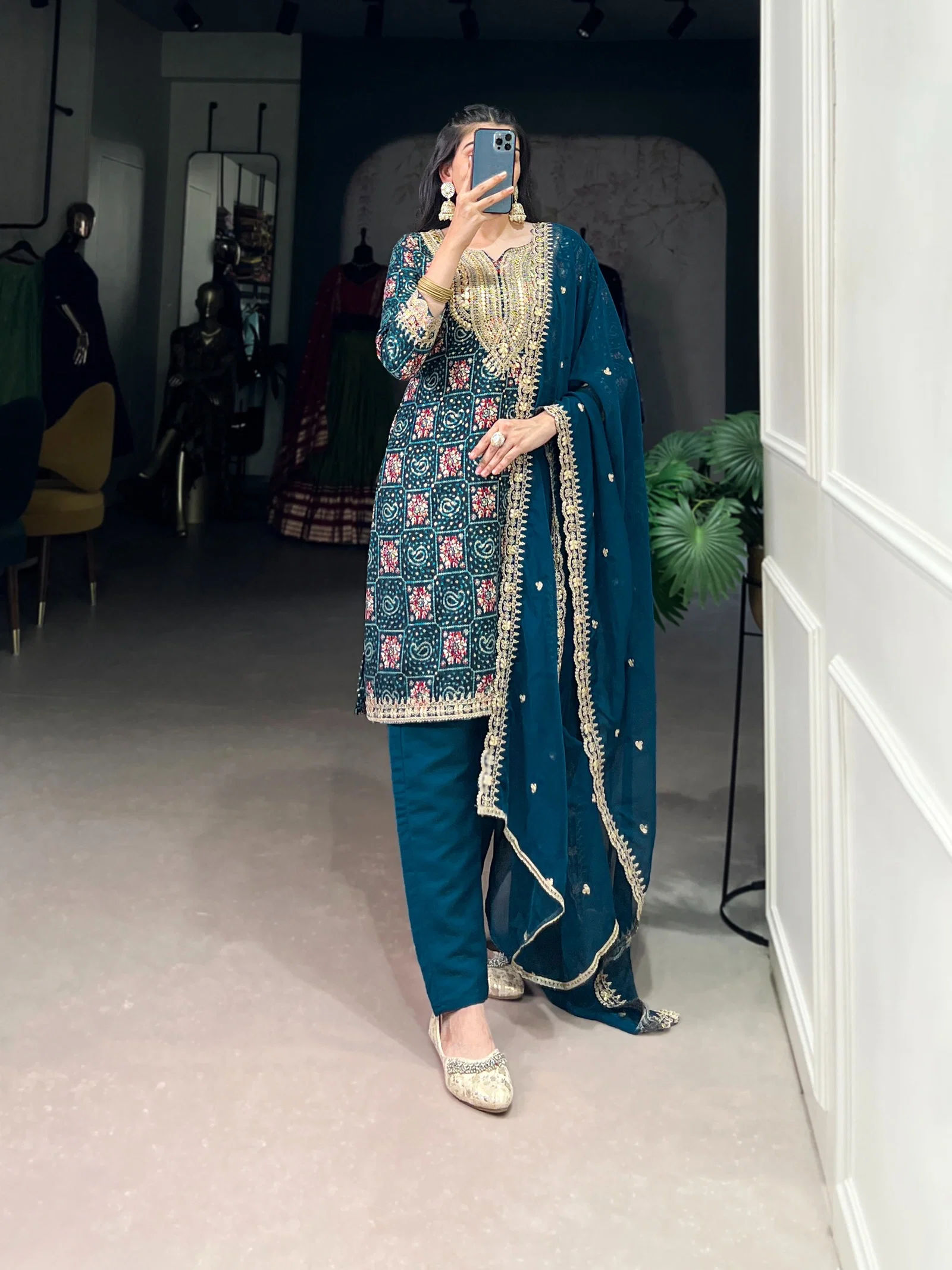 Lekha YF 3038 Pure Rayon Thread Embroidery Salwar Suit