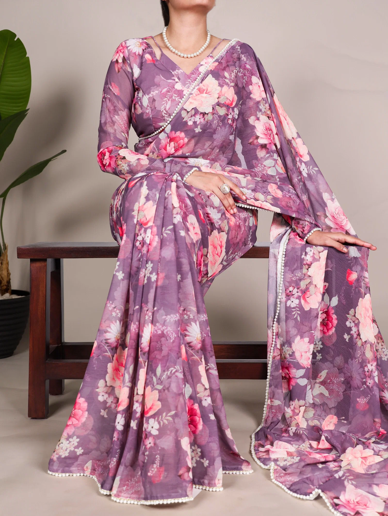Lekha YF 7010 New Weightless Marbal Printed Saree