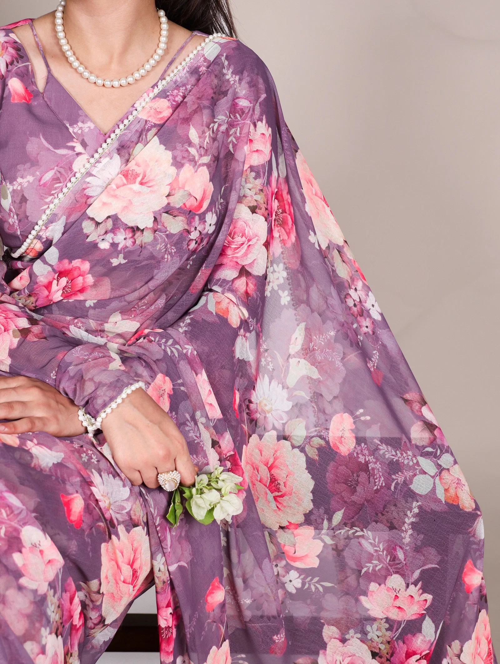 Lekha YF 7010 New Weightless Marbal Printed Saree
